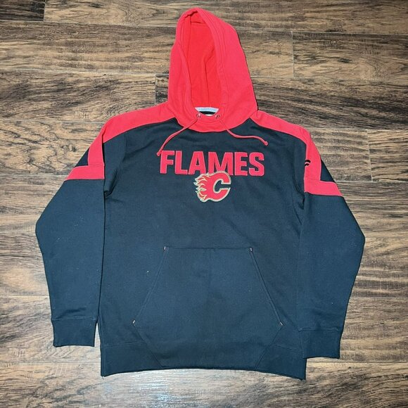 Fanatics Other - Fanatics Calgary Flames Pullover Hoodie Red Black Men’s Size Medium